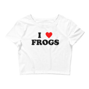 Alternative view of I Love FROGS Crop Top
