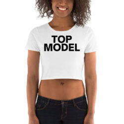 TOP MODEL (in black letters) Crop Top