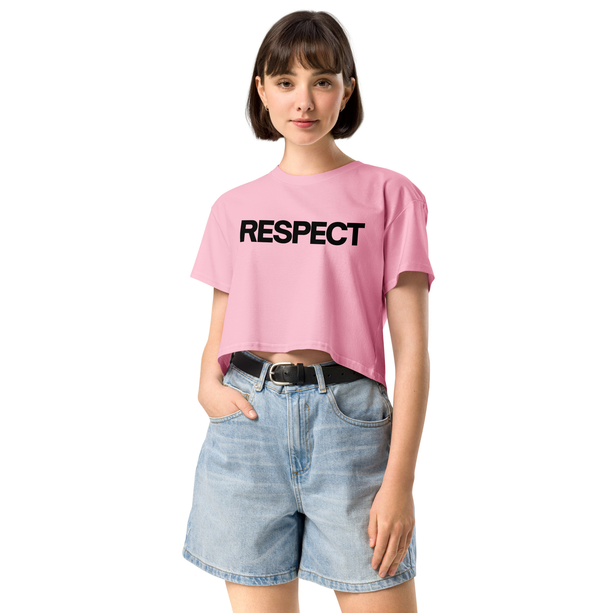 Selena Gomez RESPECT Relaxed Fit Crop Top - Image 3