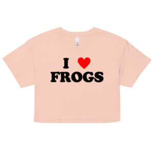 I Love FROGS Crop Top (Relaxed fit)