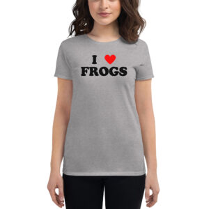 Alternative view of I Love FROGS Women's t-shirt