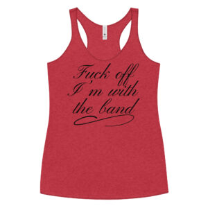 Alternative view of Pamela Anderson Fuck Off I'm With The Band shirt