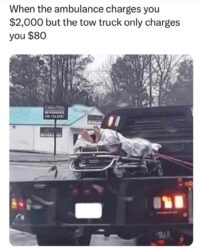 Ambulance vs Tow Truck