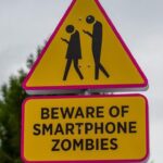 BEWARE OF SMARTPHONE ZOMBIES Road Sign
