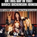 Bruce Dickinson joined Iron Maiden in 1981