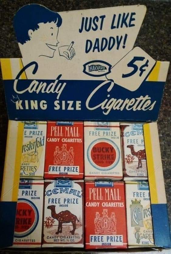 Candy Cigarettes just like daddy