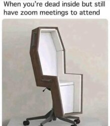 Dead Inside but Zoom Meetings to attend