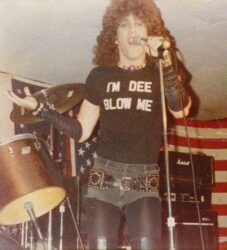 Dee Snider of Twisted Sister in late 70's before they got big