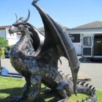 Dragon Made From Recycled Car Parts