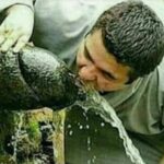 Drinking Piss from a giant cock