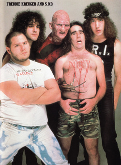 Freddy Krueger and thrash metal band S.O.D.