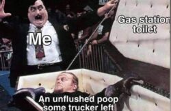 Gas Station Toilet pro wrestling the undertaker meme