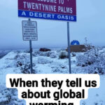 Global Warming - Snow in the Desert