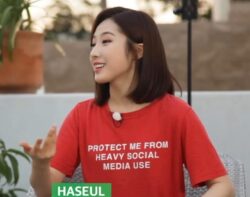 Haesul (LOONA) Protect Me From Heavy Social Media Use shirt
