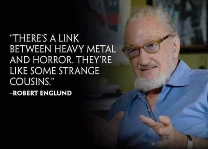 Heavy Metal and Horror link Robert Englund quote