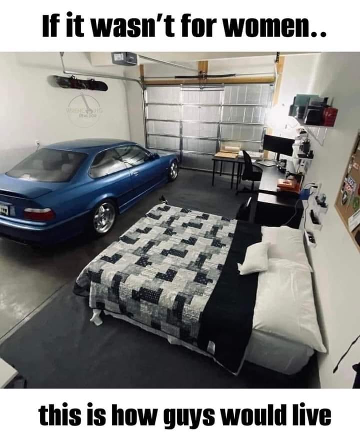 If it wasn't for women - this is how guys would live