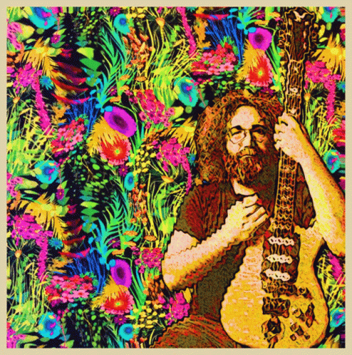 Jerry Garcia animated Grateful Dead GIF