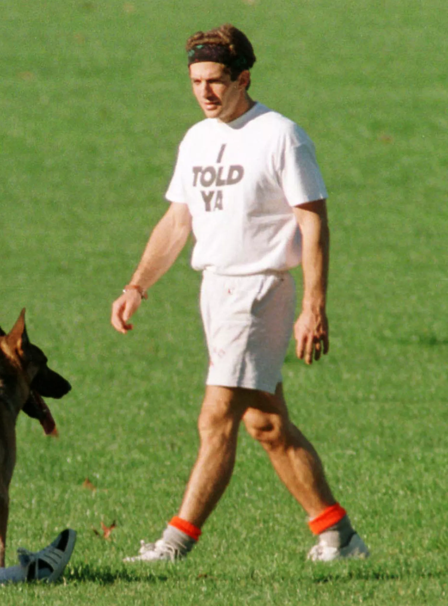 John F. Kennedy Jr.( JFK Jr) wore the I TOLD YA shirt in the 1990s