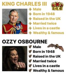 KING CHARLES III and OZZY OSBOURNE