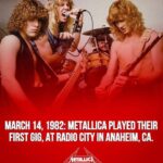 MetallicA played their first gig in March 14 1982