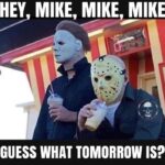 Michael Myers Jason Voorhees at the amusement park
