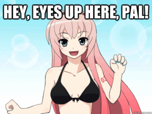 My Eyes Are Up Here bouncing boobs manga