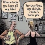 Old Man flirting with a Young Woman