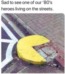 Pac Man is now living on the streets