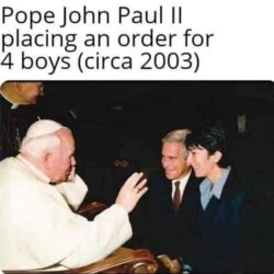 Pope John Paul II ordered boys from Epstein