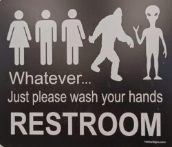 RESTROOM Inclusive Sign