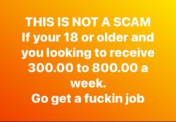 THIS IS NOT A SCAM