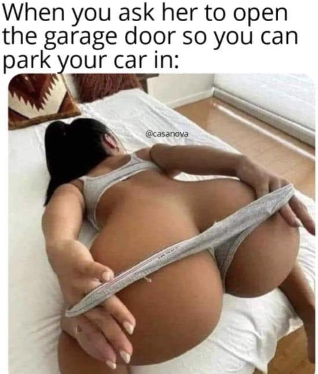 The Garage Door Is Open. Park Your Car In