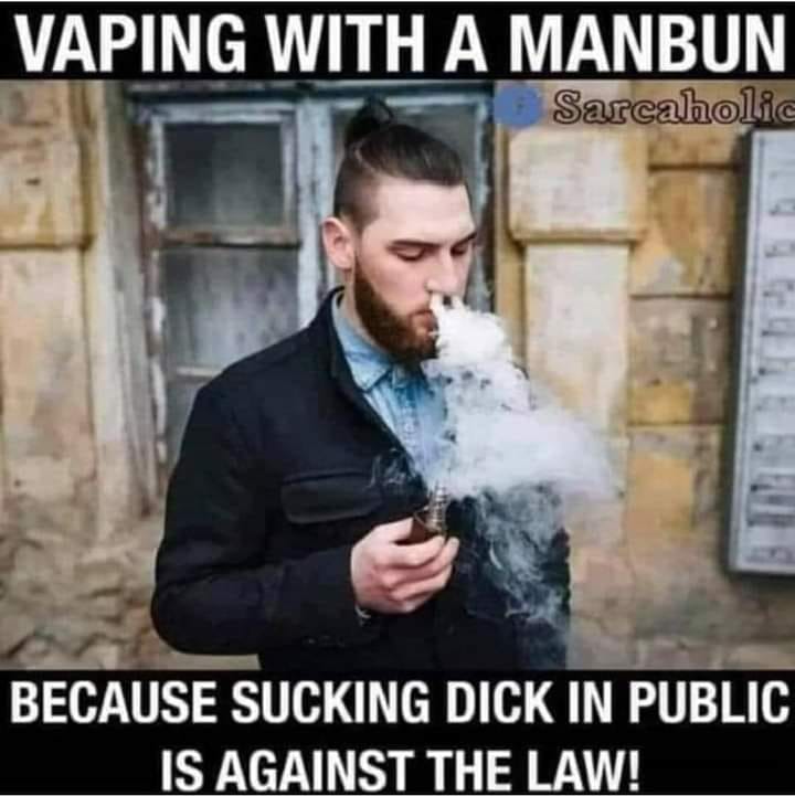 Vaping Instead Of Sucking Dick In Public
