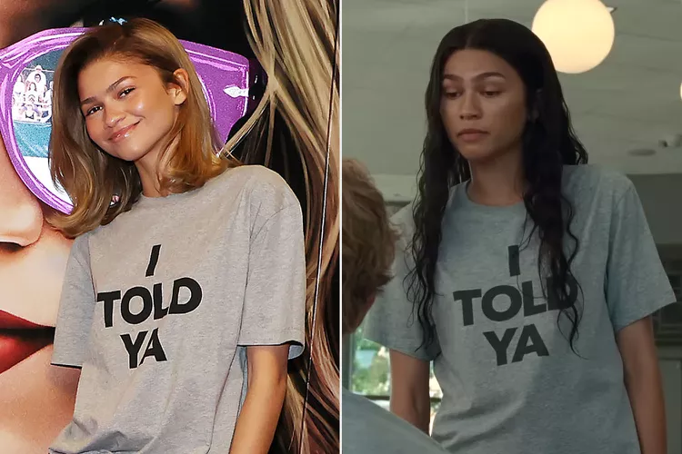 Zendaya I Told Ya shirt in Challengers movie