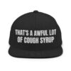 Cough Syrup snapback hat (embroidered)