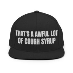 Cough Syrup snapback hat (embroidered)