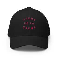 Crème De La Crème (pink letters version) Embroidered Baseball Cap