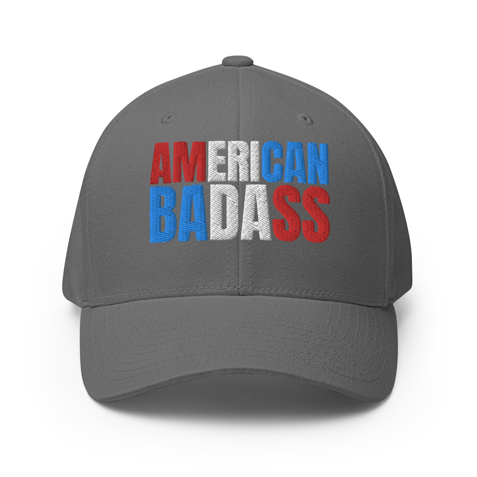 Kid Rock AMERICAN BADASS (Red, White & Blue patriotic version) Embroidered Flexfit Baseball Cap - Image 10