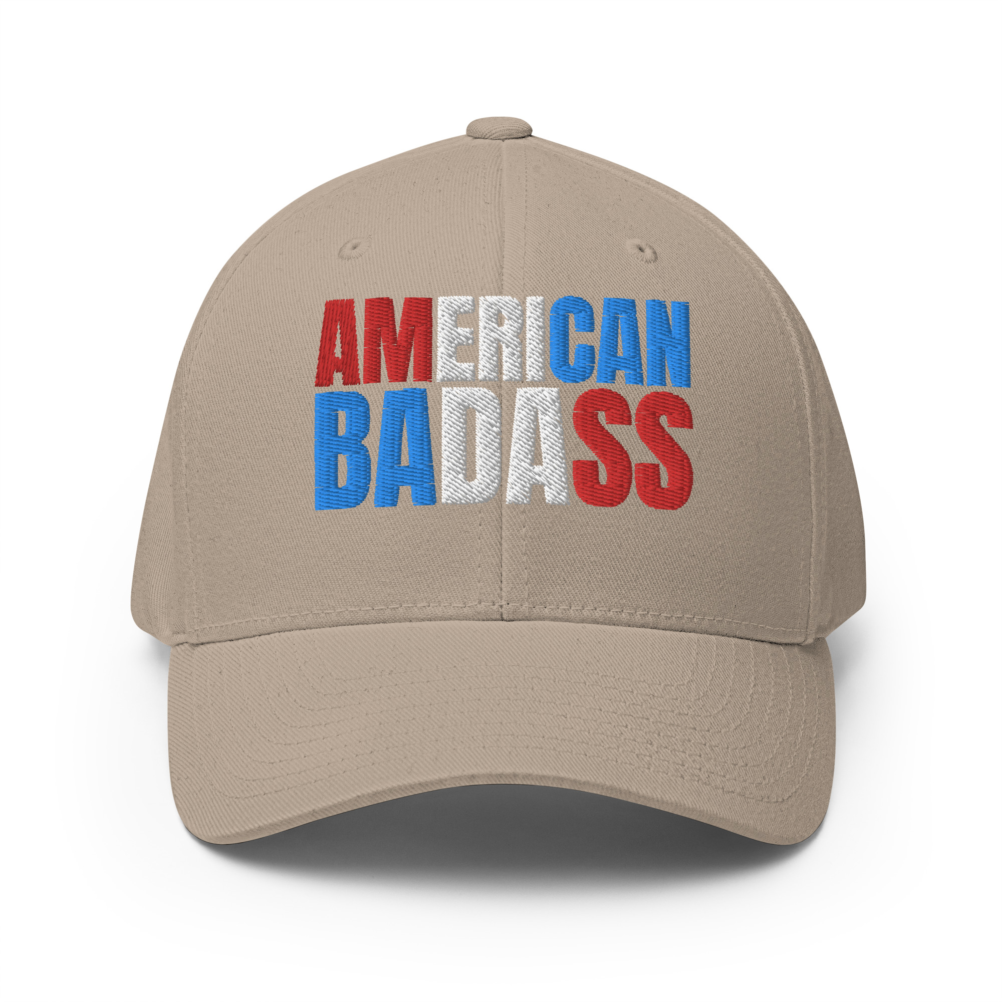 Kid Rock AMERICAN BADASS (Red, White & Blue patriotic version) Embroidered Flexfit Baseball Cap - Image 11