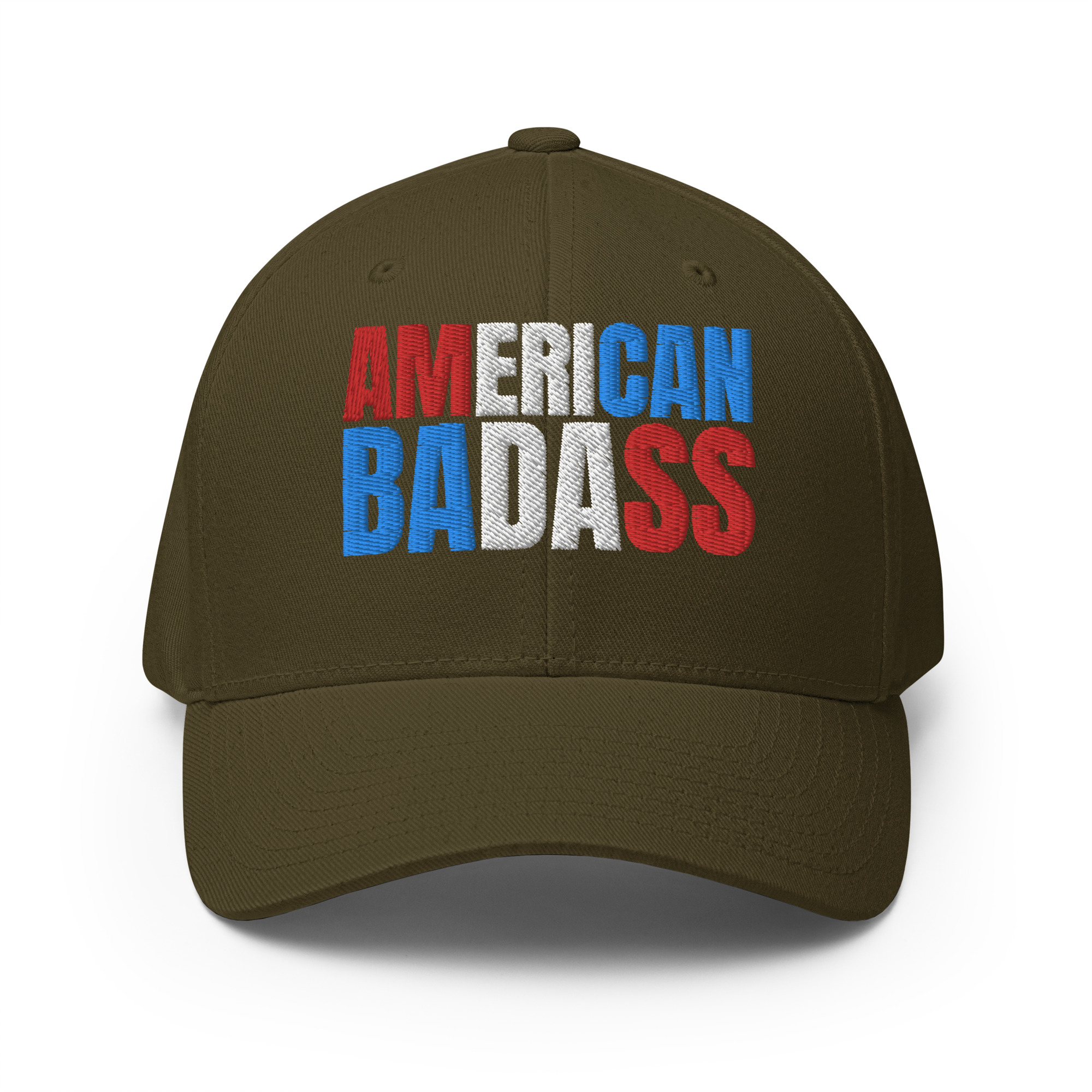 Kid Rock AMERICAN BADASS (Red, White & Blue patriotic version) Embroidered Flexfit Baseball Cap - Image 7