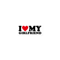 Alternative view of I Love My Girlfriend I Heart My Girlfriend GF Magnet