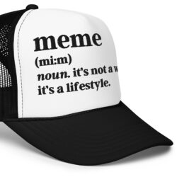 Alternative view of MEME Trucker Hat (Embroidered)