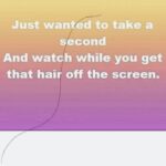 hair off the screen meme