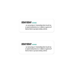 Alternative view of MEME Definition Sticker Pack
