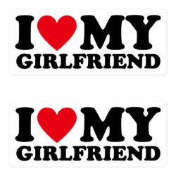 I Love My Girlfriend I Heart My Girlfriend GF Sticker Pack