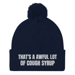 Alternative view of Cough Syrup Pom-Pom Beanie (embroidered)