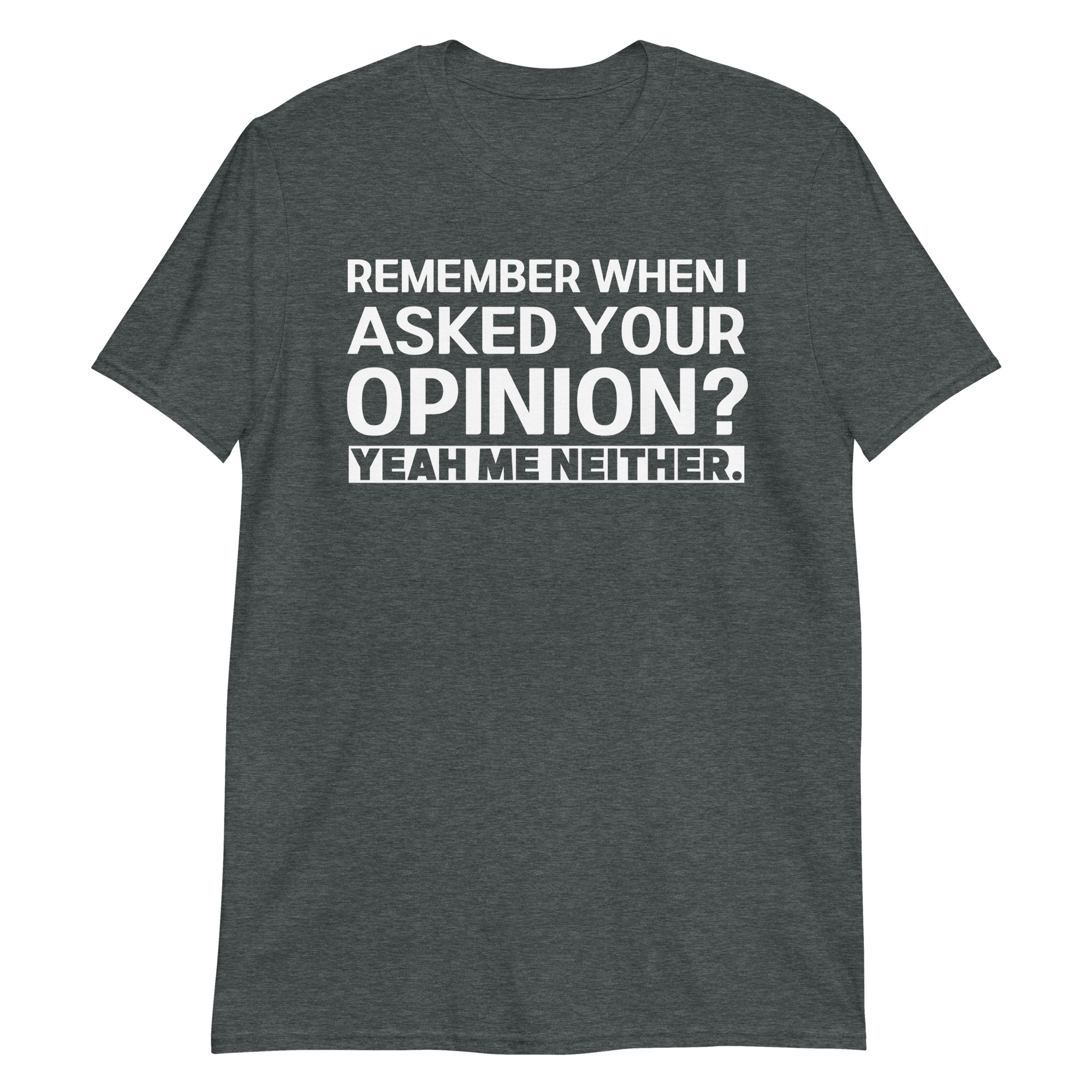 Funny Humor Remember When I Asked Your Opinion Introvert T-Shirt - Image 4