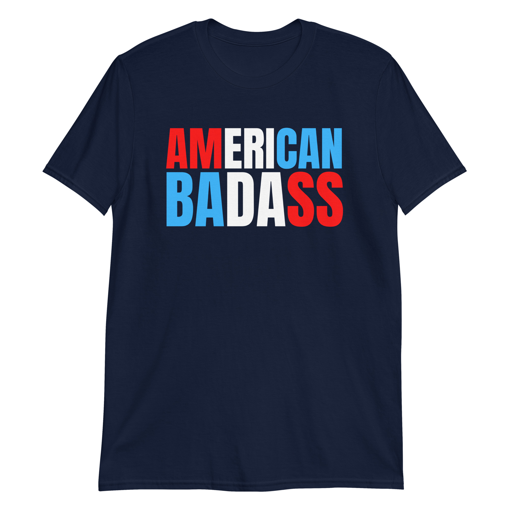Kid Rock AMERICAN BADASS (Red, White & Blue patriotic version) T-Shirt - Image 3