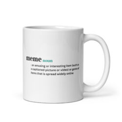 Alternative view of MEME Definition coffee mug