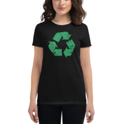 Distressed Recycle Sign Women's t-shirt